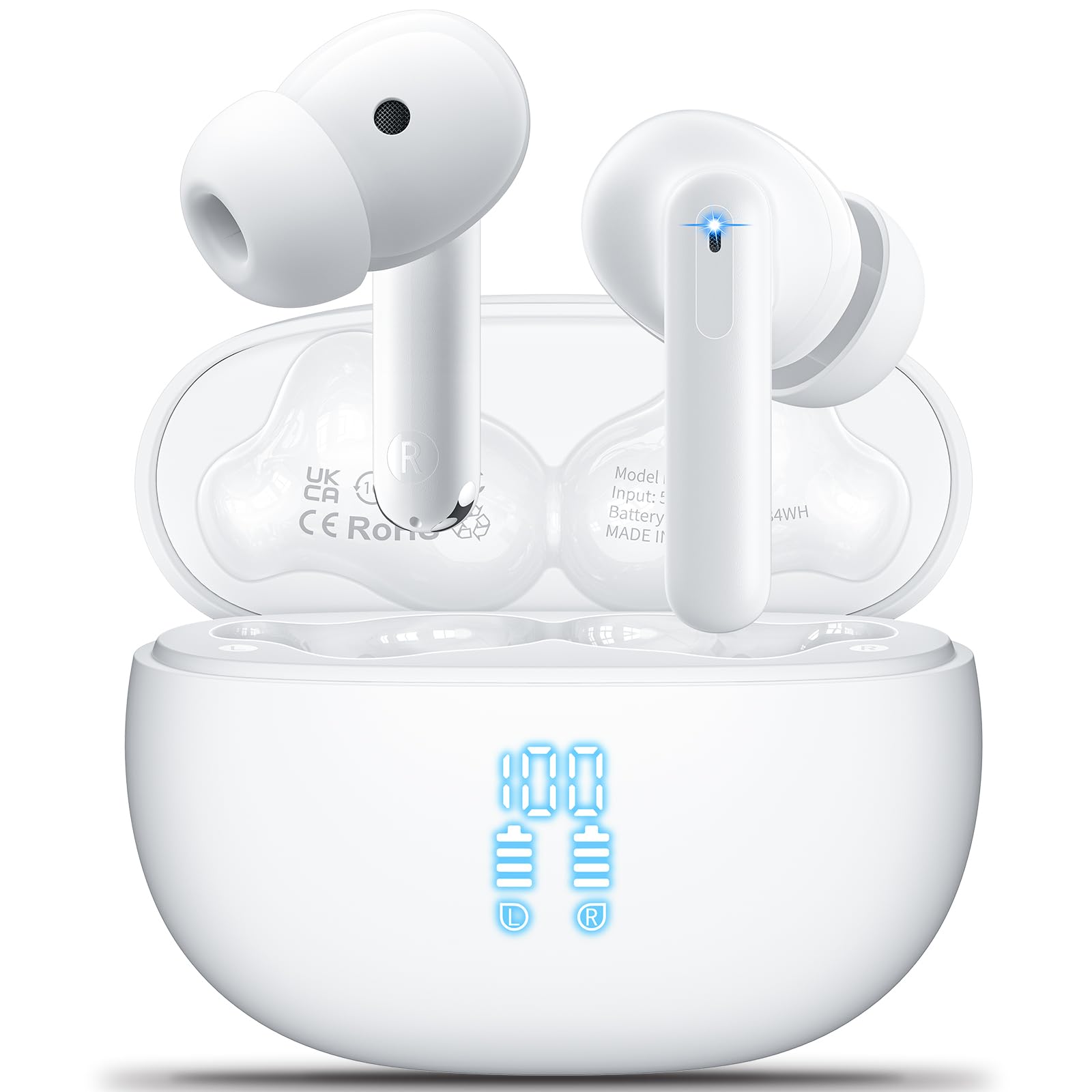 Amazon.com: Wireless Earbuds, Bluetooth 5.3 Headphones HiFi Stereo